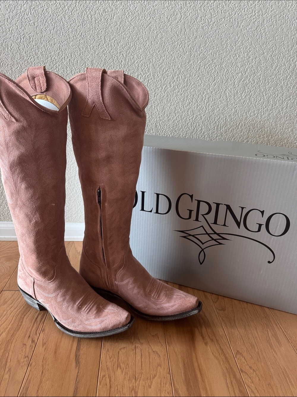 Old Gringo Dusty Rose Over-the-Knee Suede Boots